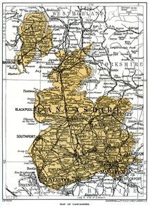 Mapa de Lancashire, 1924-1926 de Unbekannt