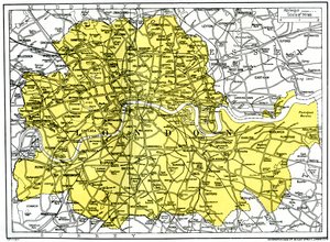 Mapa de Londres de Unbekannt