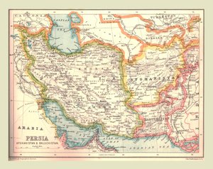 Mapa de Persia, 1902