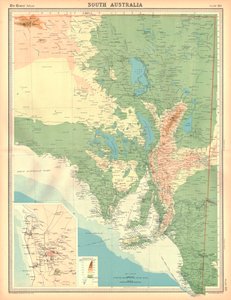 Mapa de Australia del Sur de Unbekannt