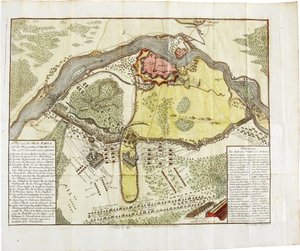 Mapa de la Batalla de Narva de Unbekannt