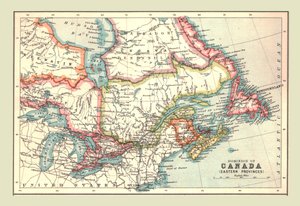 Mapa del Dominio de Canadá, Provincias Orientales, 1902 de Unbekannt