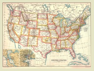 Mapa de los Estados Unidos, 1902
