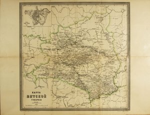 Mapa de la Gobernación de Vyatka, c. 1914 de Unbekannt
