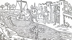 Marco Polo y sus tíos llegan a Hormuz de Unbekannt