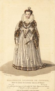 Marguerite, Duquesa de Joyeuse, esposa de Anne de Joyeuse, hermana de Louise de Lorraine, Reina de Francia de Unbekannt