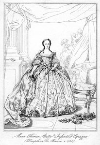 María Teresa de España, hija del Rey Felipe V de España, 1726-1746