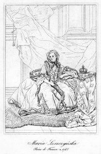 Maria Leszczynska, reina consorte de Luis XV de Francia, siglo XVII