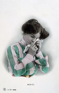 Casados, postal francesa vintage, c1900 de Unbekannt
