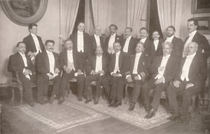 Mariscal Hermes da Fonseca con sus Secretarios de Estado y Asesores, 1914