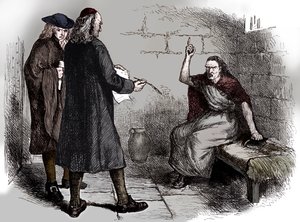 Martha Corey y sus fiscales, Salem, Massachusetts, c. 1692 c. 1880