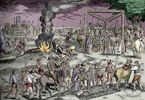 Mártires en Smithfield, Londres, c1600 1904 de Unbekannt
