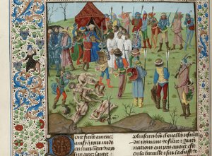 Masacre de los cristianos después de la Batalla de Nicópolis, ca 1470-1475 de Unbekannt