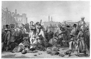 Masacre en Cawnpore, 1857, c1860 de Unbekannt