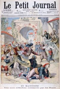 Masacre en una boda ortodoxa macedonia por turcos, 1903 de Unbekannt