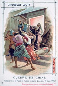 Masacre en la Misión Rusa de Tong-Tin-An, Rebelión de los Bóxers, China, 10 de junio de 1900
