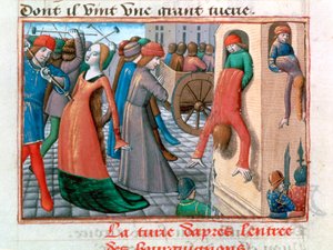 Masacre de los Armagnacs por los Borgoñones, París, 1418, 1484 de Unbekannt
