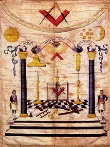 Delantal de Maestro Albañil, siglo XVIII