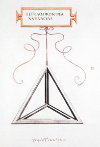 Dibujos matemáticos Tetraedro de Da Vinci de Unbekannt