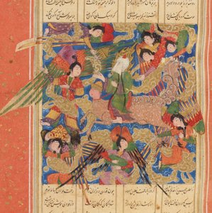 Matla ul-Anwar Lugar de las Luces por Amir Khusrau Dihlavi, c. 1500 de Unbekannt