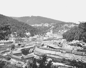 Mauch Chunk, Pensilvania, mostrando el Monte Pisgah, EE.UU.