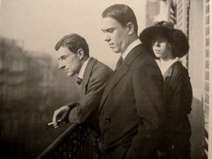 Maurice Ravel, Vaslav Nijinsky, Bronislava Nijinska en París, 1914 de Unbekannt