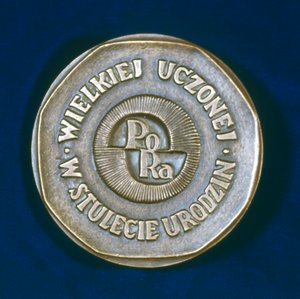Medalla conmemorativa de Marie Sklodowska Curie, física franco-polaca, 1967