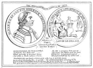 Medalla de la época de Oliver Cromwell, siglo XVII de Unbekannt