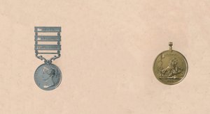 Medallas por batallas en India, c1911 de Unbekannt