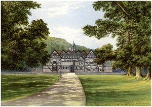Meer Hall, cerca de Droitwich, Worcestershire, hogar de la familia Bearcroft de Unbekannt