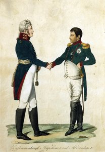 Encuentro de Napoleón y Alejandro I, 1808 de Unbekannt