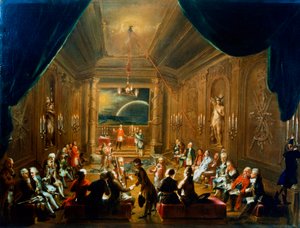 Reunión de la Logia Masónica, Viena, siglo XVIII de Unbekannt
