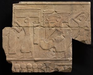 Hombres llevando equipo funerario, 667-647 a.C.