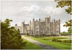 Merevale Hall, Warwickshire, hogar de la familia Dugdale, c1880 de Unbekannt