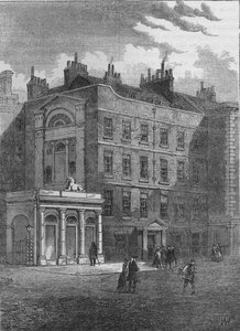 Las salas de subastas originales de Messrs Christie y Manson, Westminster, Londres, c1860-1878 de Unbekannt