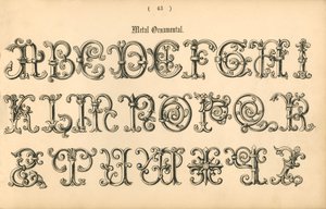 Ornamental de metal, 1862 de Unbekannt