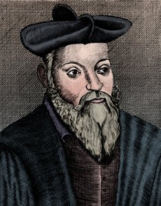 Michel Nostradamus 1503-1556, médico y astrólogo francés, siglo XVII