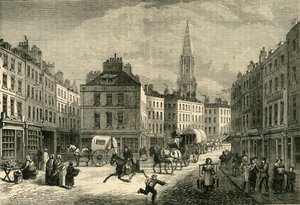 Middle Row, St. Giles, alrededor de 1838, 1881