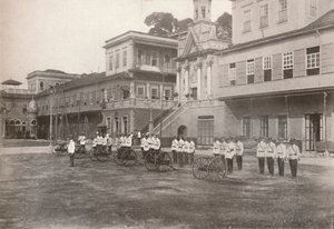 Policía militar: Una sección de ametralladoras, 1914 de Unbekannt