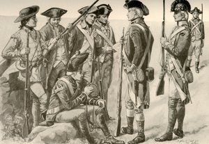 Uniformes militares en América, c1770, 1937 de Unbekannt