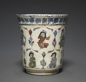 Vaso Minai con príncipes sentados, 1180-1220 de Unbekannt