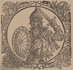 Mindaugas, Rey de Lituania de Sarmatiae Europeae desscriprio... por A. Guagnini, 1578 de Unbekannt