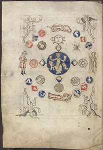 Miniatura Annus del Liber Scivias de Hildegard de Bingen, ca 1220 de Unbekannt