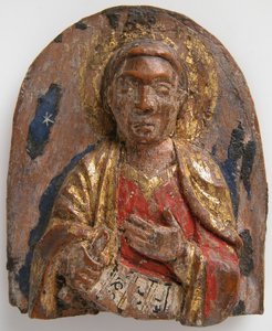 Relieve en miniatura del profeta hebreo Daniel con pergamino, alemán, 1200-1225 de Unbekannt