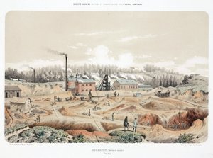 Minería, metales, mina de zinc, Neutral Moresnet (Moresnet neutre) de Unbekannt