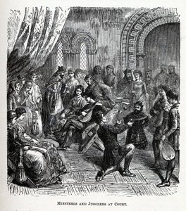 Juglares y malabaristas en la corte, 1882
