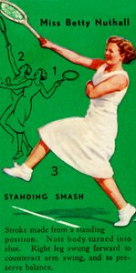 Miss Betty Nuthall - Golpe de Pie de Unbekannt