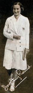 Miss Dorothy Round, campeona femenina de Wimbledon, 1934