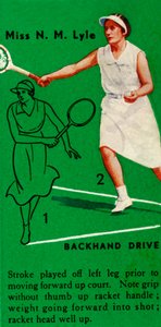 Miss N. M. Lyle - Golpe de revés, c1935 de Unbekannt