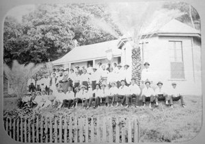 Escuela misionera, Levuka, Fiji, 1888 de Unbekannt